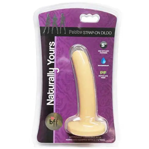 BFF Naturally Yours Petite Strap-On Dildlo White 5in. - Realistic Dildo