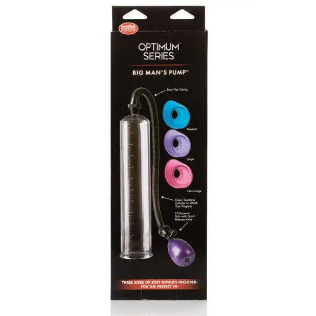 CalExotics Penis Enhancement Big Man's Pump 12" W/3 Sized Sleeves - Clear at the Haus of Shag