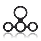 CalExotics Sextoys for Couples Big Man's Spreader Ring Black at the Haus of Shag