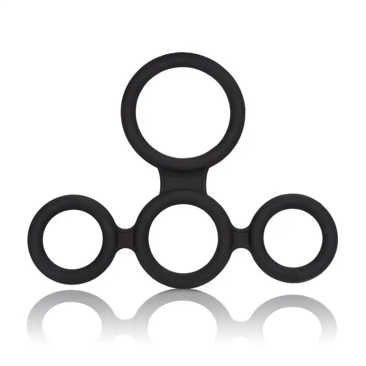 CalExotics Sextoys for Couples Big Man's Spreader Ring Black at the Haus of Shag