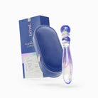 biird. Cecii Beaded Glass Dildo - Purple - Plain Dildo