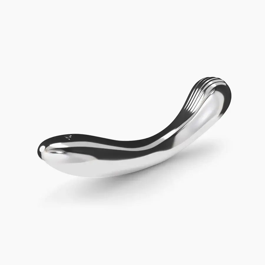 biird. Polii Stainless Steel Dildo - Silver - Double Ended Dildo