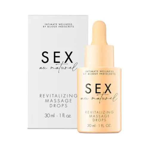 Bijoux Indiscrets Sex au Naturel Revitalizing Massage Drops - 1 oz. - Massage Oil