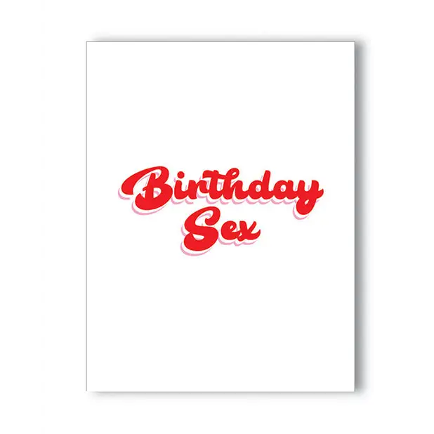 Birthday Sex Naughty Greeting Card - Party Supplies