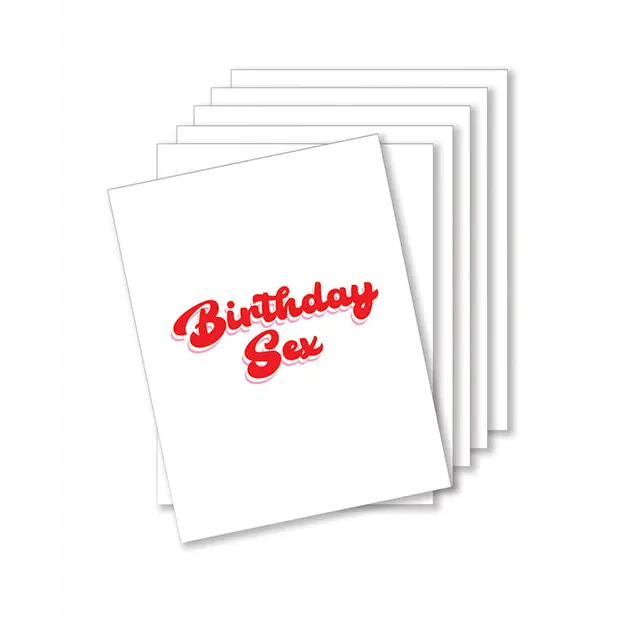 Birthday Sex Naughty Greeting Card - Pack Of 6 - Party Supplies