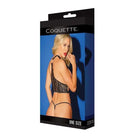 Coquette Harness One Size Fits Most / Black Black Label Harness with Rose Gold Rings by Coquette at the Haus of Shag