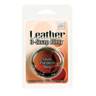 CalExotics Sextoys for Couples Black Leather Ring at the Haus of Shag