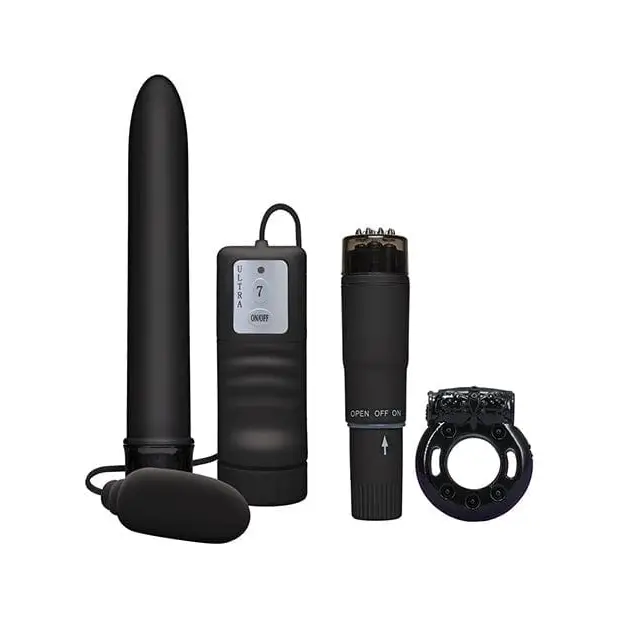 Doc Johnson Stimulators Black Magic Pleasure Kit - Black at the Haus of Shag