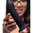 Strap U Dildos Small Black Silicone Strap-on Dildo - at the Haus of Shag