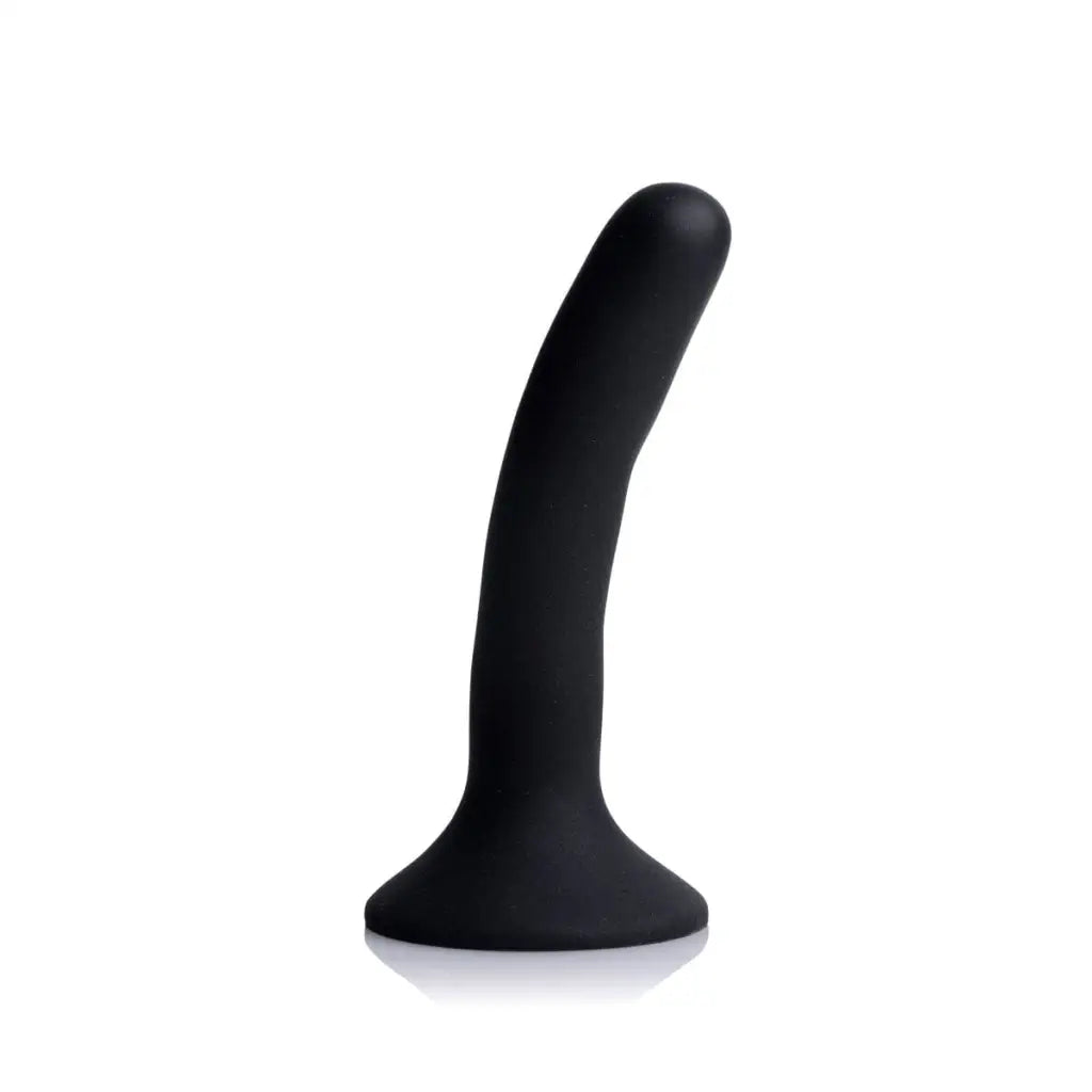 Strap U Dildos Small Black Silicone Strap-on Dildo - at the Haus of Shag