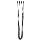 Black Tweezer Clamp W/link Chain - Nipple Clamp