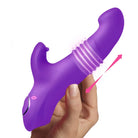 Blaster 7x Thrusting Silicone Rabbit Vibrator - Purple - Rabbit