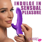 Blaster 7x Thrusting Silicone Rabbit Vibrator - Purple - Rabbit