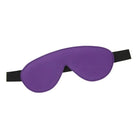 Strict Leather Hood Blindfold Padded Leather - Purple And Black at the Haus of Shag