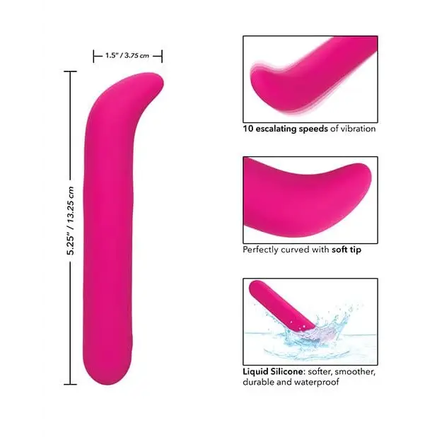 CalExotics Vibrator Bliss Liquid Silicone G Vibe - Pink at the Haus of Shag