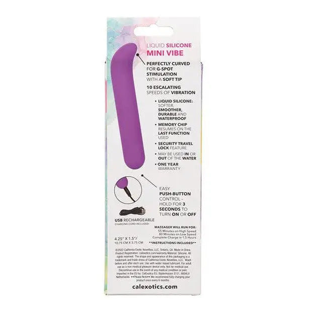 CalExotics Vibrator Bliss Liquid Silicone Mini G Vibe at the Haus of Shag