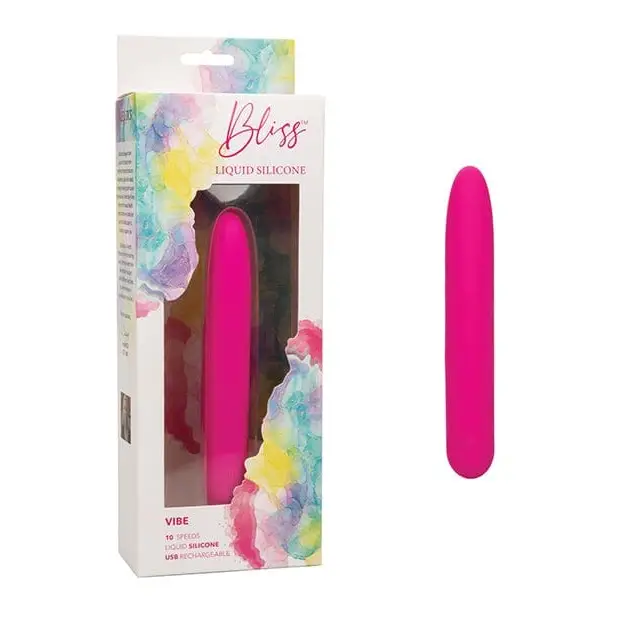 CalExotics Vibrator Bliss Liquid Silicone Vibe - Pink at the Haus of Shag