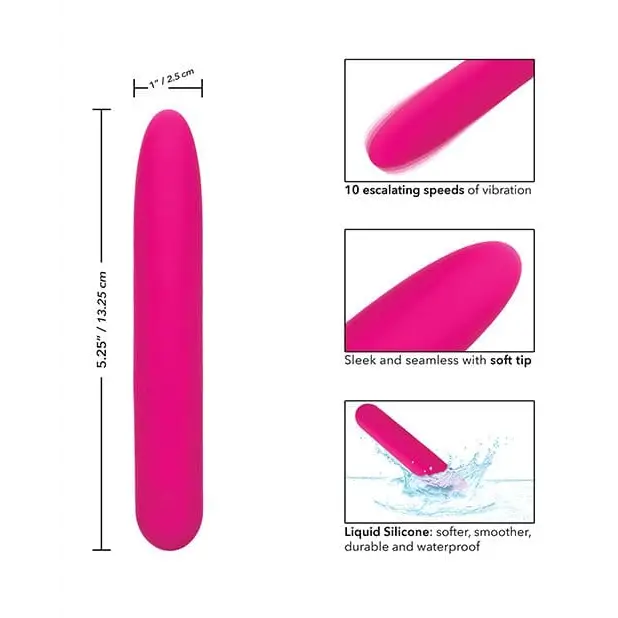 CalExotics Vibrator Bliss Liquid Silicone Vibe - Pink at the Haus of Shag