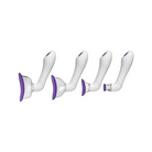 Bloom Intimate Body Automatic Vibrating Pump in Purple-White Silicone for Dry Feet