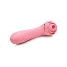 Bloomgasm Double Ended Vibrator Pink Bloomgasm Passion Petals 10x Silicone Suction Rose Vibrator at the Haus of Shag