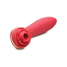 Bloomgasm Double Ended Vibrator Red Bloomgasm Passion Petals 10x Silicone Suction Rose Vibrator at the Haus of Shag