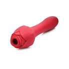 Red Bloomgasm Sweet Heart Rose Suction Massager with Textured Tip for Enhanced Pleasure