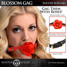 Master Series Gag Blossom Silicone Breathable Rose Gag at the Haus of Shag