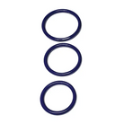 Blue Stainless Steel C-ring Set - 1.5 1.75’’ 2’’ ’ - Cock Ring