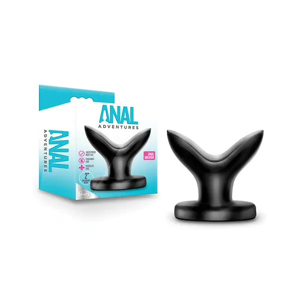 Anal Adventures By Blush Anal Anchor Expanding Plug - Black - Butt Plug