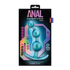 Anal Adventures Matrix By Blush Gamma Beaded Butt Plug - Blue - Butt Plug