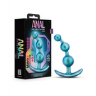 Anal Adventures Matrix By Blush Gamma Beaded Butt Plug - Blue - Butt Plug