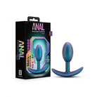 Anal Adventures Matrix By Blush The Nebula Plug Vibrating Inner Ball Plug - Blue - Butt Plug