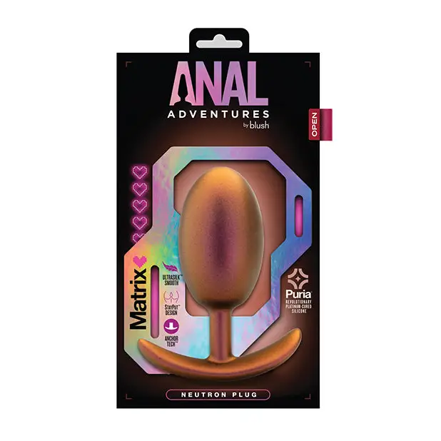 Anal Adventures Matrix By Blush The Neutron Plug - Copper - Butt Plug