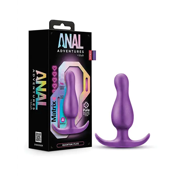 Anal Adventures Matrix By Blush Quantum Plug - Purple - Butt Plug