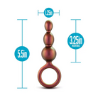 Anal Adventures Matrix By Blush Silicone Beaded Loop Plug - Copper - Anal Beads