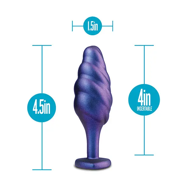 Anal Adventures Matrix By Blush Bumped Bling Anal Plug - Purple - Butt Plug