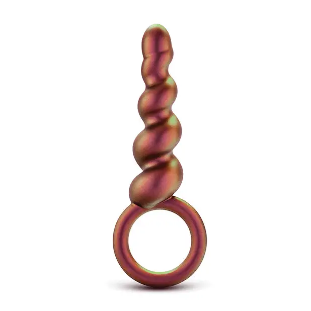 Anal Adventures Matrix By Blush Spiral Loop Anal Plug - Copper - Anal Beads