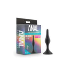 Blush Anal Adventures Platinum Silicone Beginner Plug Large - Black / Small - Butt Plug