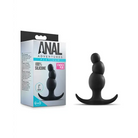 Blush Anal Adventures Platinum Silicone Stacked Plug - Black - Butt Plug