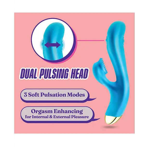 Blush Aria Arousing AF Rabbit Vibrator - Blue - Rabbit