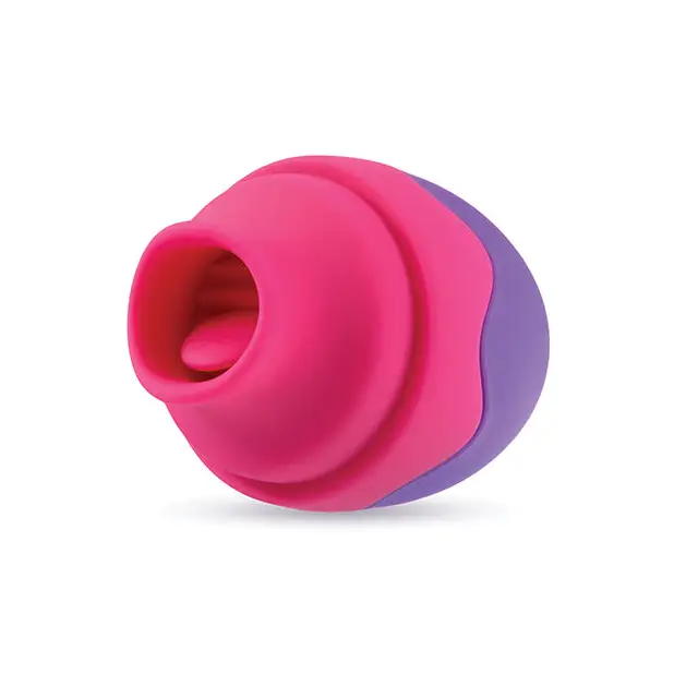 Blush Aria Flutter Tongue Rechargeable Silicone Flicking Vibrator - Purple - Stimulators