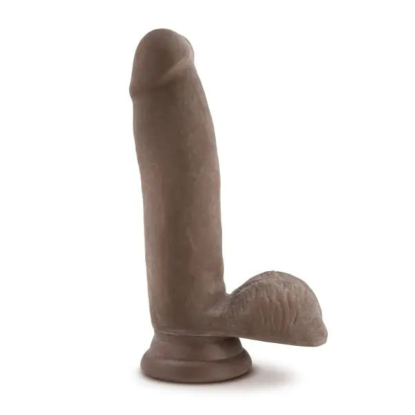 Blush Au Naturel 7 Dildo W/balls Chocolate ’ - Realistic Dildo