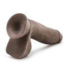 Blush Au Naturel 7 Dildo W/balls Chocolate ’ - Realistic Dildo