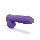 Blush Au Naturel Bold Big John 11 in. Posable Dual Density Dildo with Balls & Suction Cup Pink - Purple - Realistic