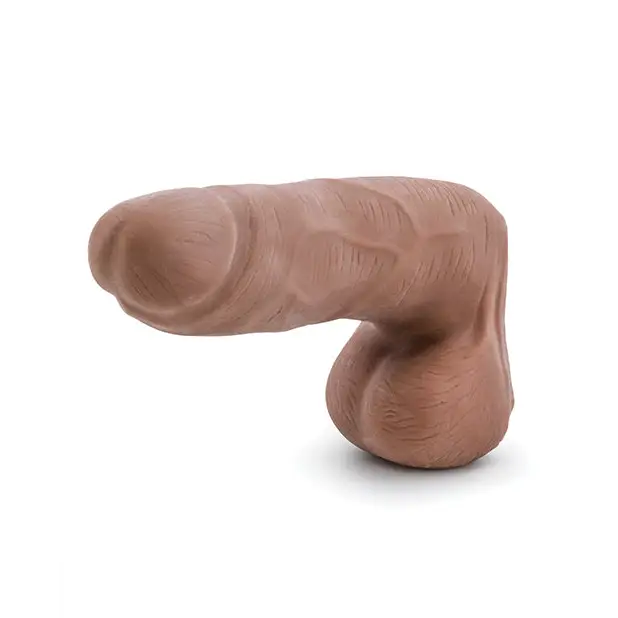 Blush Au Naturel Carlito 5’ dual density dildo in tan with lifelike feel and posable design