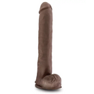 Blush Au Naturel Daddy 14 in. Posable Dual Density Dildo with Balls & Suction Cup Beige - Realistic Dildo