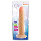 Blush Au Naturel Ronnie 7.5 in. Posable Dual Density Dildo with Suction Cup Beige - Realistic Dildo