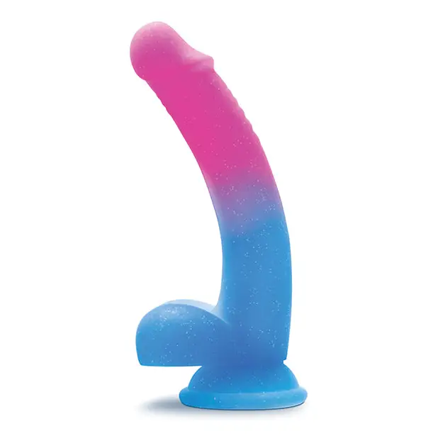 Blush Avant Chasing Sunsets 7.75 in. Silicone Dildo with Balls & Suction Cup Mermaid - Realistic Dildo