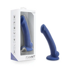 Blush Avant D10 Ergo Mini 7 in. Dual Density Silicone Dildo with Suction Cup Indigo - Realistic Dildo