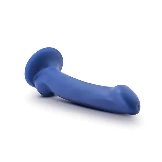 Blush Avant D10 Ergo Mini 7 in. Dual Density Silicone Dildo with Suction Cup Indigo - Realistic Dildo